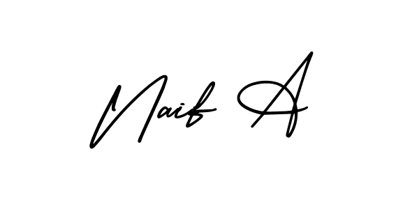 It looks lik you need a new signature style for name Naif A. Design unique handwritten (AmerikaSignatureDemo-Regular) signature with our free signature maker in just a few clicks. Naif A signature style 3 images and pictures png