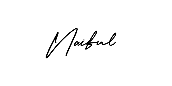 Also we have Naiful name is the best signature style. Create professional handwritten signature collection using AmerikaSignatureDemo-Regular autograph style. Naiful signature style 3 images and pictures png