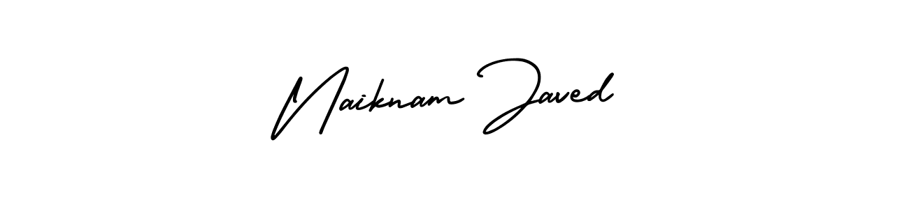 Make a short Naiknam Javed signature style. Manage your documents anywhere anytime using AmerikaSignatureDemo-Regular. Create and add eSignatures, submit forms, share and send files easily. Naiknam Javed signature style 3 images and pictures png