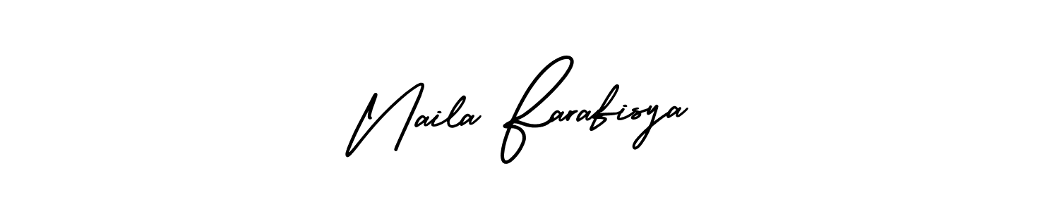 Also You can easily find your signature by using the search form. We will create Naila Farafisya name handwritten signature images for you free of cost using AmerikaSignatureDemo-Regular sign style. Naila Farafisya signature style 3 images and pictures png