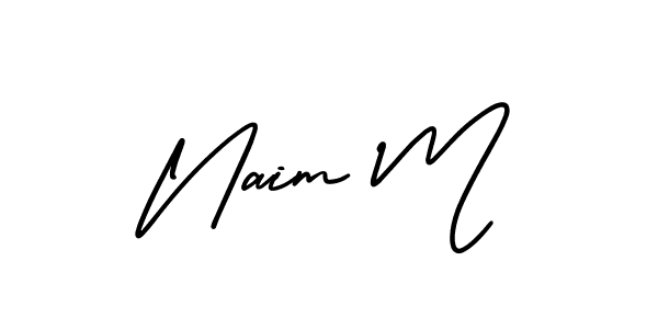 This is the best signature style for the Naim M name. Also you like these signature font (AmerikaSignatureDemo-Regular). Mix name signature. Naim M signature style 3 images and pictures png