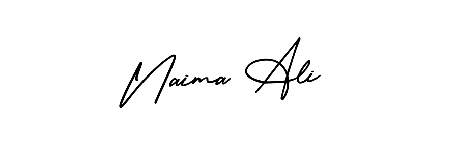 Best and Professional Signature Style for Naima Ali. AmerikaSignatureDemo-Regular Best Signature Style Collection. Naima Ali signature style 3 images and pictures png