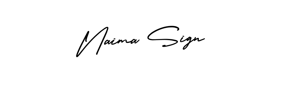 Once you've used our free online signature maker to create your best signature AmerikaSignatureDemo-Regular style, it's time to enjoy all of the benefits that Naima Sign name signing documents. Naima Sign signature style 3 images and pictures png