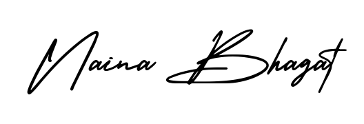 Achieve flawless digital penmanship with Naina Bhagat name in AmerikaSignatureDemo-Regular font. The perfect tool for creating online signatures. Naina Bhagat signature style 3 images and pictures png
