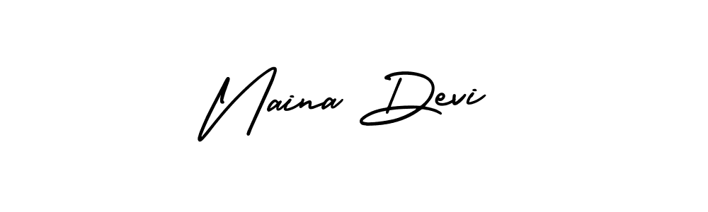 Best and Professional Signature Style for Naina Devi. AmerikaSignatureDemo-Regular Best Signature Style Collection. Naina Devi signature style 3 images and pictures png