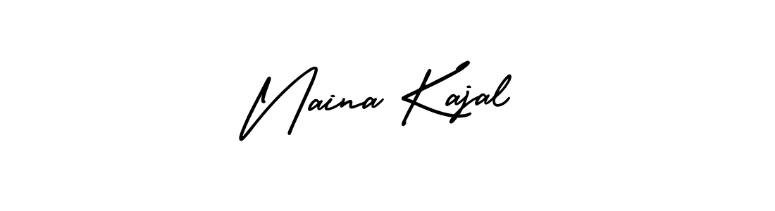 How to make Naina Kajal signature? AmerikaSignatureDemo-Regular is a professional autograph style. Create handwritten signature for Naina Kajal name. Naina Kajal signature style 3 images and pictures png