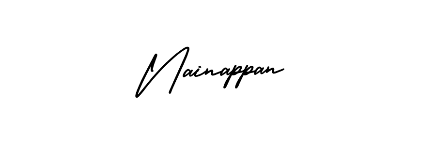 How to Draw Nainappan signature style? AmerikaSignatureDemo-Regular is a latest design signature styles for name Nainappan. Nainappan signature style 3 images and pictures png