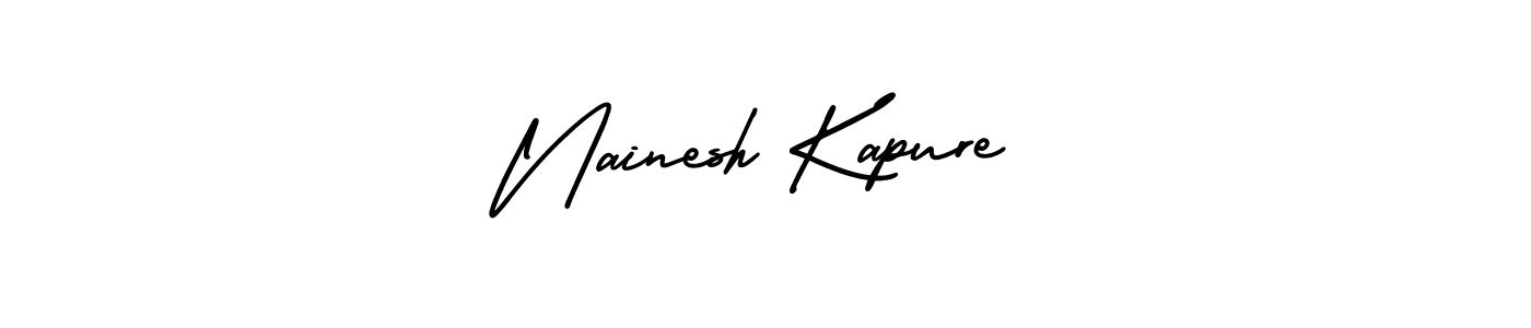 Use a signature maker to create a handwritten signature online. With this signature software, you can design (AmerikaSignatureDemo-Regular) your own signature for name Nainesh Kapure. Nainesh Kapure signature style 3 images and pictures png