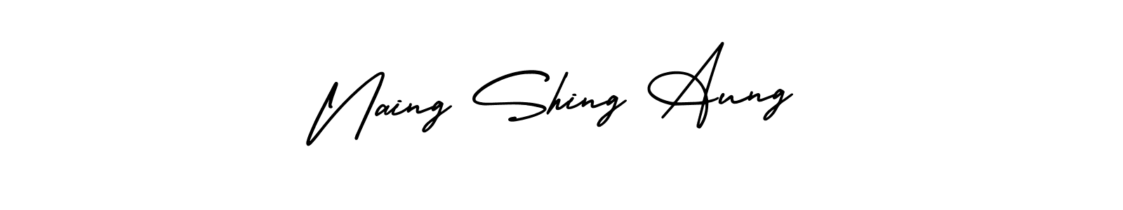 It looks lik you need a new signature style for name Naing Shing Aung. Design unique handwritten (AmerikaSignatureDemo-Regular) signature with our free signature maker in just a few clicks. Naing Shing Aung signature style 3 images and pictures png