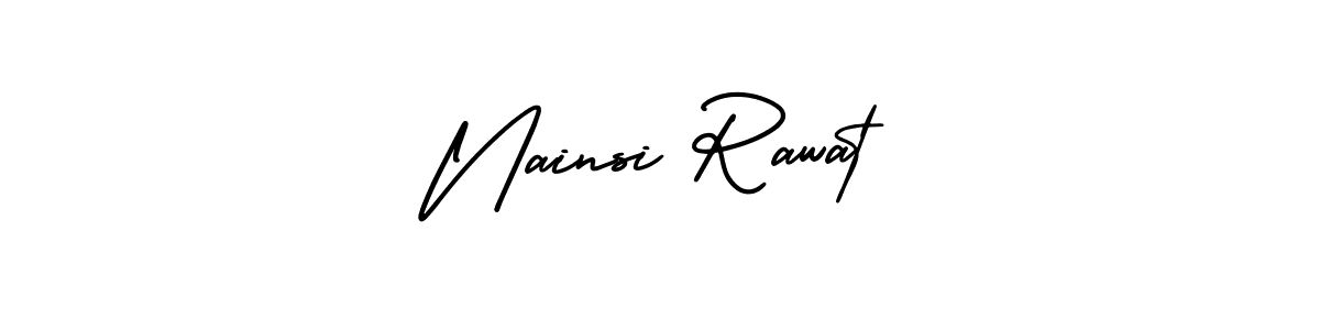 Nainsi Rawat stylish signature style. Best Handwritten Sign (AmerikaSignatureDemo-Regular) for my name. Handwritten Signature Collection Ideas for my name Nainsi Rawat. Nainsi Rawat signature style 3 images and pictures png