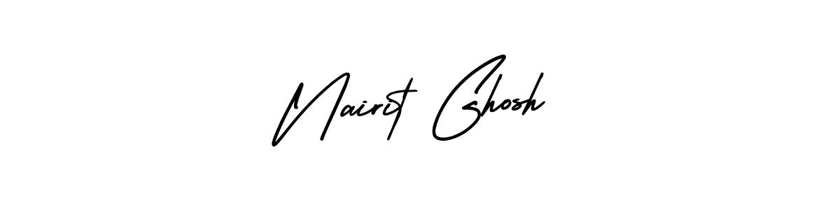 Make a beautiful signature design for name Nairit Ghosh. With this signature (AmerikaSignatureDemo-Regular) style, you can create a handwritten signature for free. Nairit Ghosh signature style 3 images and pictures png