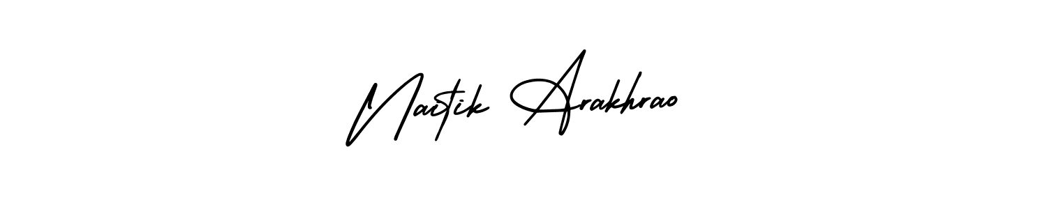 How to Draw Naitik Arakhrao signature style? AmerikaSignatureDemo-Regular is a latest design signature styles for name Naitik Arakhrao. Naitik Arakhrao signature style 3 images and pictures png