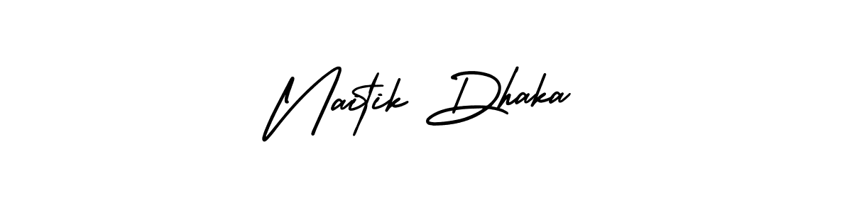 if you are searching for the best signature style for your name Naitik Dhaka. so please give up your signature search. here we have designed multiple signature styles  using AmerikaSignatureDemo-Regular. Naitik Dhaka signature style 3 images and pictures png