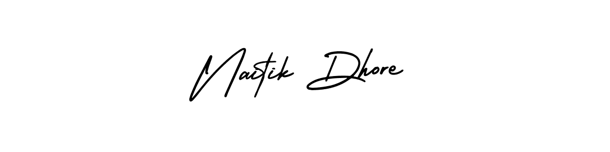 Here are the top 10 professional signature styles for the name Naitik Dhore. These are the best autograph styles you can use for your name. Naitik Dhore signature style 3 images and pictures png