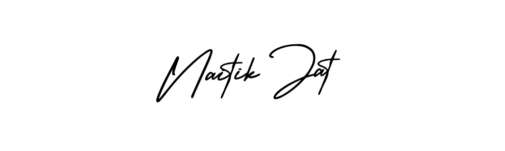 Make a beautiful signature design for name Naitik Jat. Use this online signature maker to create a handwritten signature for free. Naitik Jat signature style 3 images and pictures png
