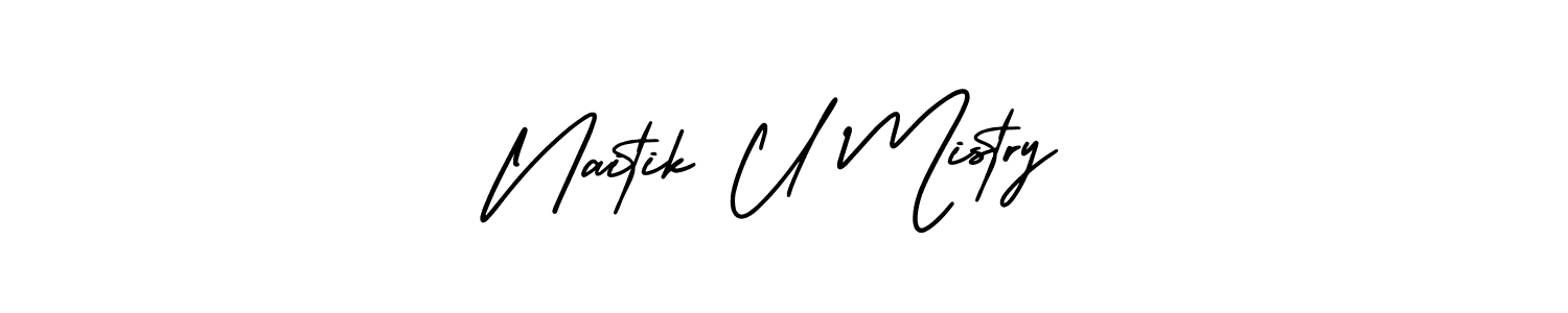 Here are the top 10 professional signature styles for the name Naitik U Mistry. These are the best autograph styles you can use for your name. Naitik U Mistry signature style 3 images and pictures png
