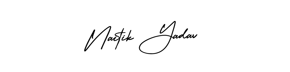 How to Draw Naitik Yadav signature style? AmerikaSignatureDemo-Regular is a latest design signature styles for name Naitik Yadav. Naitik Yadav signature style 3 images and pictures png