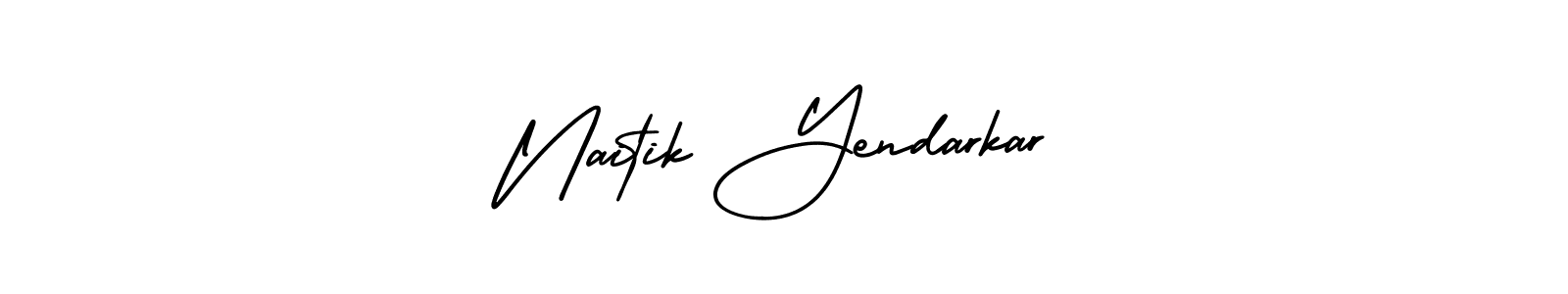 You can use this online signature creator to create a handwritten signature for the name Naitik Yendarkar. This is the best online autograph maker. Naitik Yendarkar signature style 3 images and pictures png