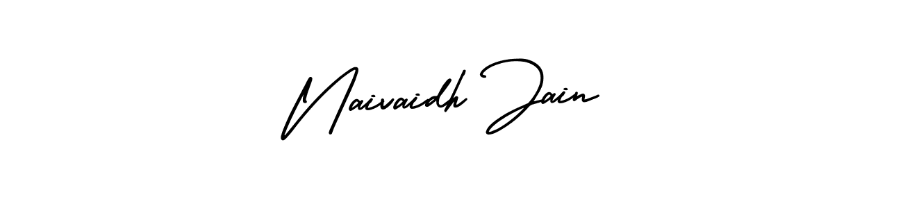 It looks lik you need a new signature style for name Naivaidh Jain. Design unique handwritten (AmerikaSignatureDemo-Regular) signature with our free signature maker in just a few clicks. Naivaidh Jain signature style 3 images and pictures png