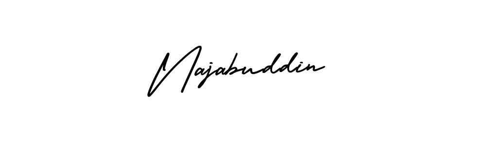 Best and Professional Signature Style for Najabuddin. AmerikaSignatureDemo-Regular Best Signature Style Collection. Najabuddin signature style 3 images and pictures png