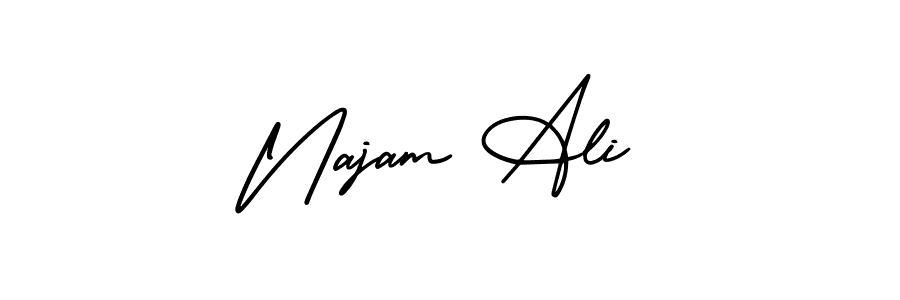 Make a short Najam Ali signature style. Manage your documents anywhere anytime using AmerikaSignatureDemo-Regular. Create and add eSignatures, submit forms, share and send files easily. Najam Ali signature style 3 images and pictures png