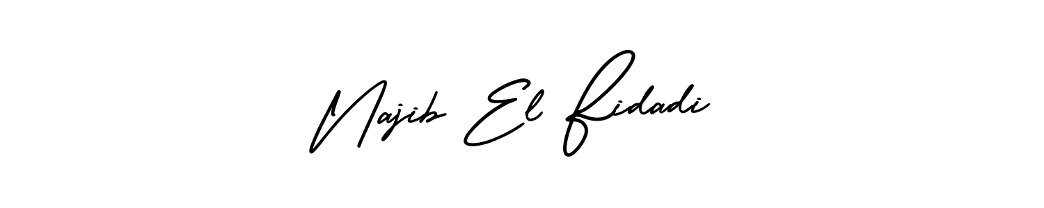 See photos of Najib El Fidadi official signature by Spectra . Check more albums & portfolios. Read reviews & check more about AmerikaSignatureDemo-Regular font. Najib El Fidadi signature style 3 images and pictures png