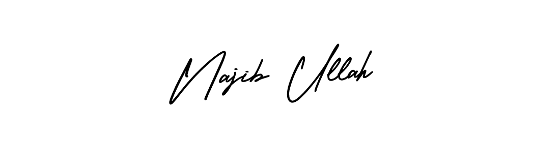 It looks lik you need a new signature style for name Najib Ullah. Design unique handwritten (AmerikaSignatureDemo-Regular) signature with our free signature maker in just a few clicks. Najib Ullah signature style 3 images and pictures png