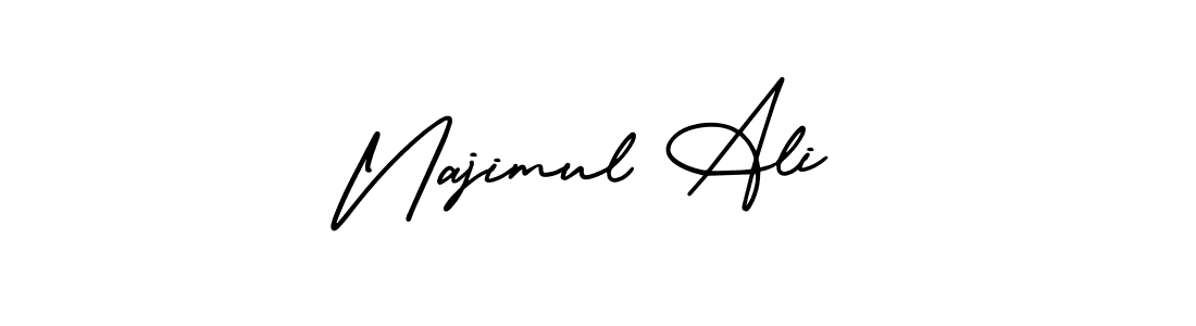 Make a short Najimul Ali signature style. Manage your documents anywhere anytime using AmerikaSignatureDemo-Regular. Create and add eSignatures, submit forms, share and send files easily. Najimul Ali signature style 3 images and pictures png