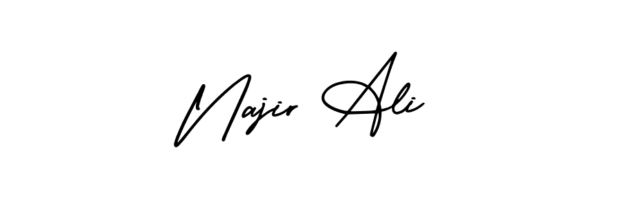 Create a beautiful signature design for name Najir Ali. With this signature (AmerikaSignatureDemo-Regular) fonts, you can make a handwritten signature for free. Najir Ali signature style 3 images and pictures png