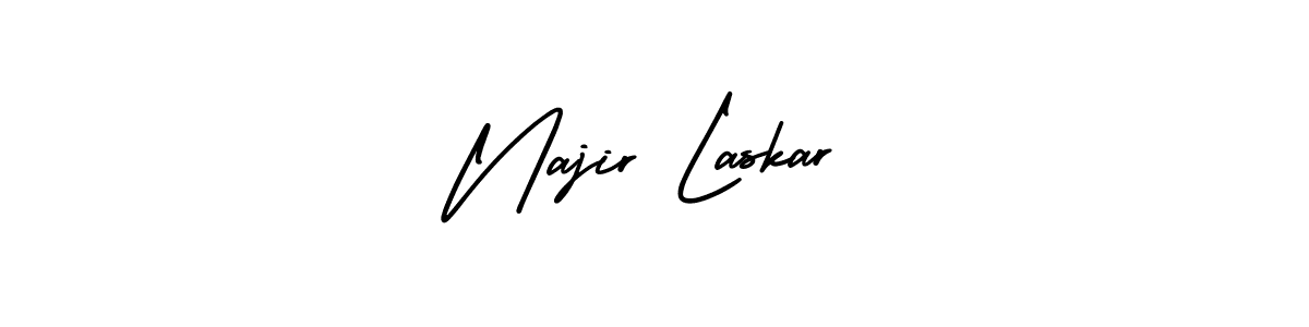 How to make Najir Laskar signature? AmerikaSignatureDemo-Regular is a professional autograph style. Create handwritten signature for Najir Laskar name. Najir Laskar signature style 3 images and pictures png