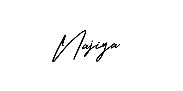 Make a beautiful signature design for name Najiya. Use this online signature maker to create a handwritten signature for free. Najiya signature style 3 images and pictures png