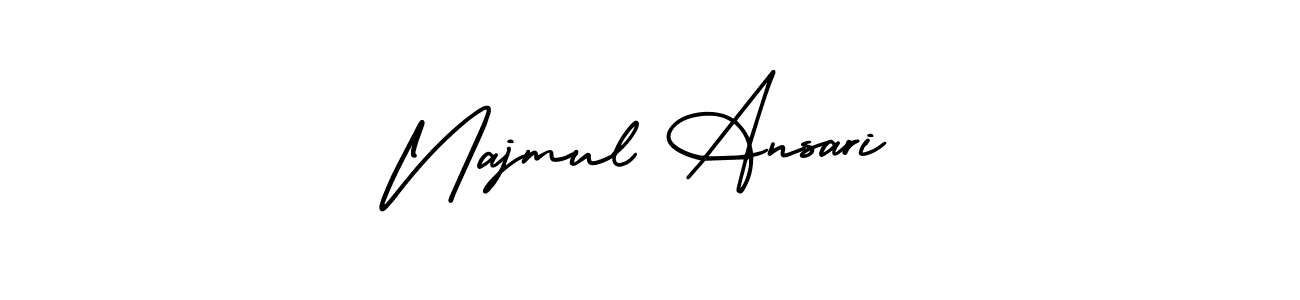 Best and Professional Signature Style for Najmul Ansari. AmerikaSignatureDemo-Regular Best Signature Style Collection. Najmul Ansari signature style 3 images and pictures png