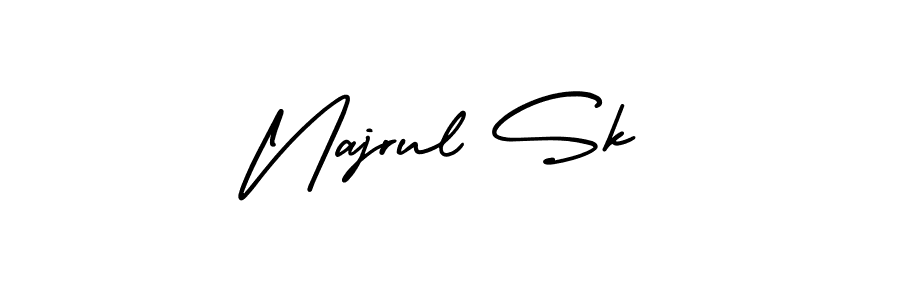 Create a beautiful signature design for name Najrul Sk. With this signature (AmerikaSignatureDemo-Regular) fonts, you can make a handwritten signature for free. Najrul Sk signature style 3 images and pictures png