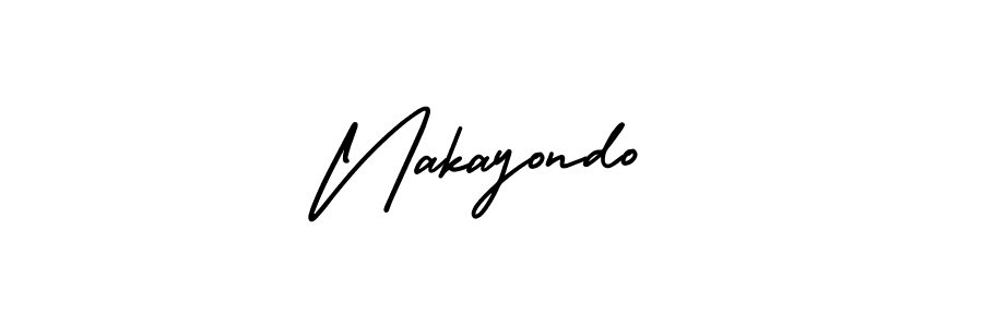 Create a beautiful signature design for name Nakayondo. With this signature (AmerikaSignatureDemo-Regular) fonts, you can make a handwritten signature for free. Nakayondo signature style 3 images and pictures png