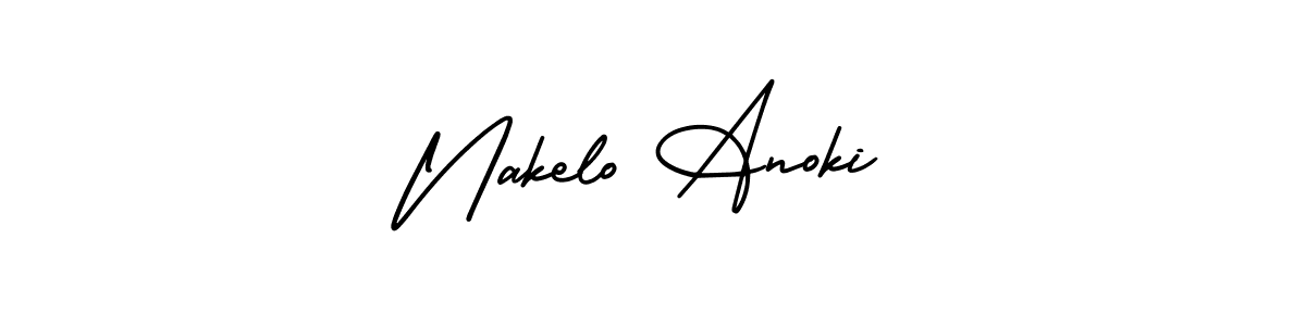 Make a short Nakelo Anoki signature style. Manage your documents anywhere anytime using AmerikaSignatureDemo-Regular. Create and add eSignatures, submit forms, share and send files easily. Nakelo Anoki signature style 3 images and pictures png