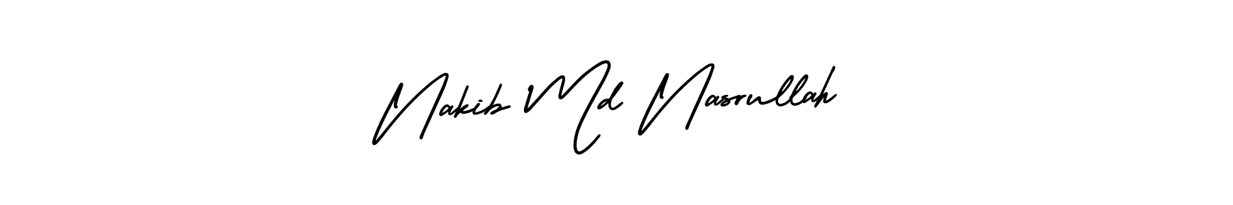 Create a beautiful signature design for name Nakib Md Nasrullah. With this signature (AmerikaSignatureDemo-Regular) fonts, you can make a handwritten signature for free. Nakib Md Nasrullah signature style 3 images and pictures png