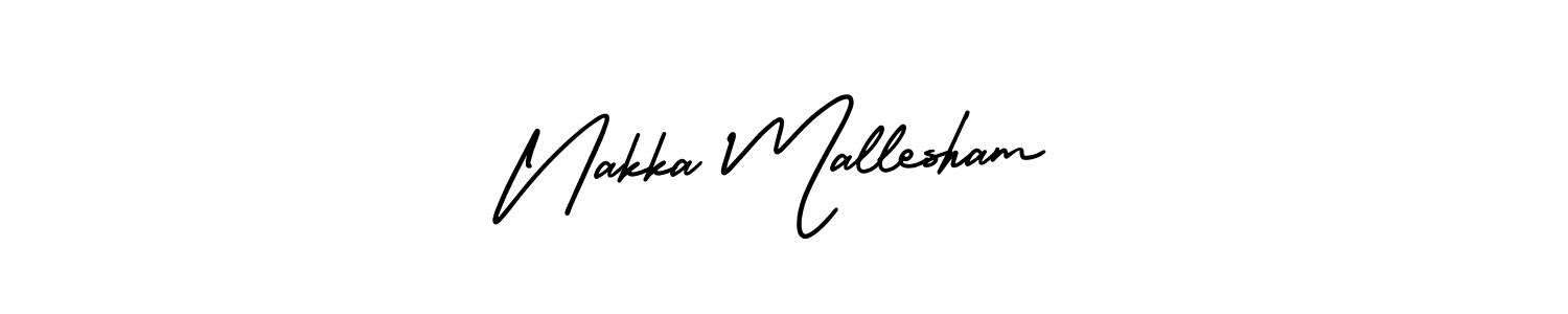 Make a beautiful signature design for name Nakka Mallesham. Use this online signature maker to create a handwritten signature for free. Nakka Mallesham signature style 3 images and pictures png