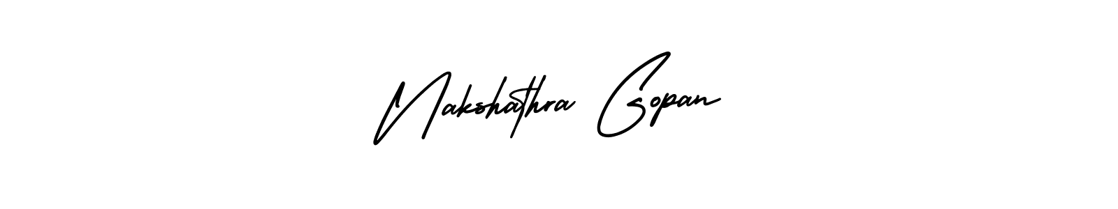 AmerikaSignatureDemo-Regular is a professional signature style that is perfect for those who want to add a touch of class to their signature. It is also a great choice for those who want to make their signature more unique. Get Nakshathra Gopan name to fancy signature for free. Nakshathra Gopan signature style 3 images and pictures png