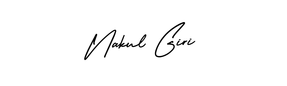 Best and Professional Signature Style for Nakul Giri. AmerikaSignatureDemo-Regular Best Signature Style Collection. Nakul Giri signature style 3 images and pictures png