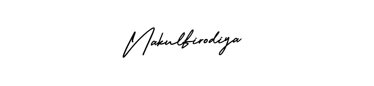 How to make Nakulfirodiya signature? AmerikaSignatureDemo-Regular is a professional autograph style. Create handwritten signature for Nakulfirodiya name. Nakulfirodiya signature style 3 images and pictures png