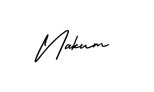 How to Draw Nakum signature style? AmerikaSignatureDemo-Regular is a latest design signature styles for name Nakum. Nakum signature style 3 images and pictures png