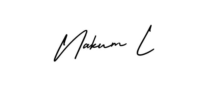 Here are the top 10 professional signature styles for the name Nakum L. These are the best autograph styles you can use for your name. Nakum L signature style 3 images and pictures png