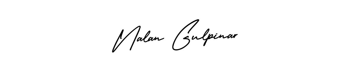 Make a short Nalan Gulpinar signature style. Manage your documents anywhere anytime using AmerikaSignatureDemo-Regular. Create and add eSignatures, submit forms, share and send files easily. Nalan Gulpinar signature style 3 images and pictures png