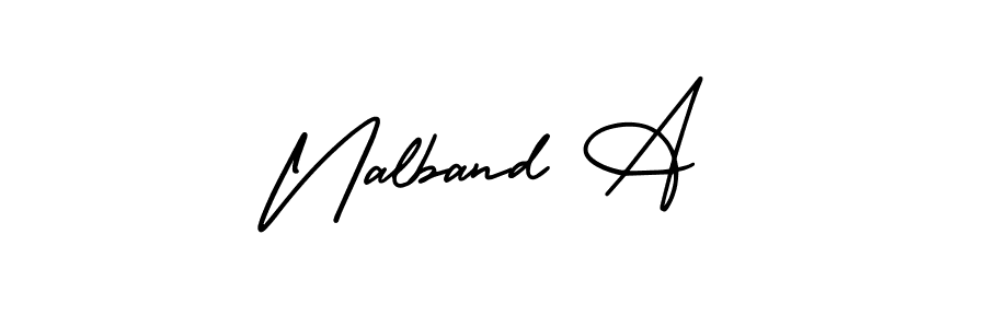 Here are the top 10 professional signature styles for the name Nalband A. These are the best autograph styles you can use for your name. Nalband A signature style 3 images and pictures png