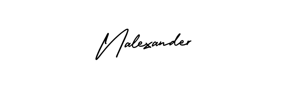 Nalexander stylish signature style. Best Handwritten Sign (AmerikaSignatureDemo-Regular) for my name. Handwritten Signature Collection Ideas for my name Nalexander. Nalexander signature style 3 images and pictures png