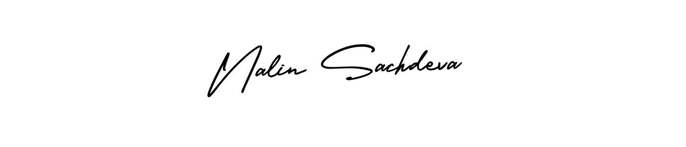 How to make Nalin Sachdeva name signature. Use AmerikaSignatureDemo-Regular style for creating short signs online. This is the latest handwritten sign. Nalin Sachdeva signature style 3 images and pictures png