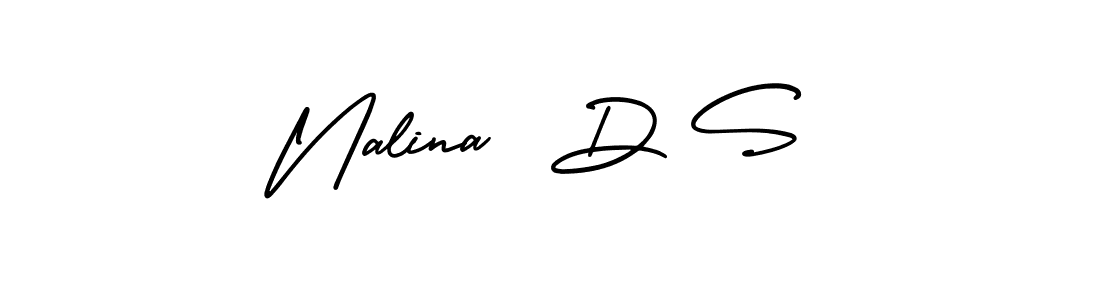 Make a beautiful signature design for name Nalina  D S. Use this online signature maker to create a handwritten signature for free. Nalina  D S signature style 3 images and pictures png