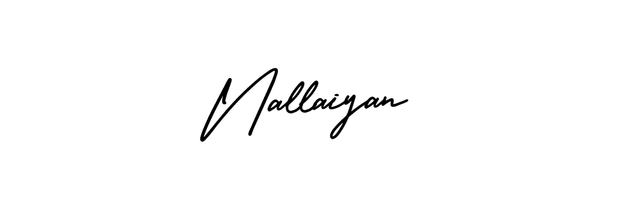 Nallaiyan stylish signature style. Best Handwritten Sign (AmerikaSignatureDemo-Regular) for my name. Handwritten Signature Collection Ideas for my name Nallaiyan. Nallaiyan signature style 3 images and pictures png