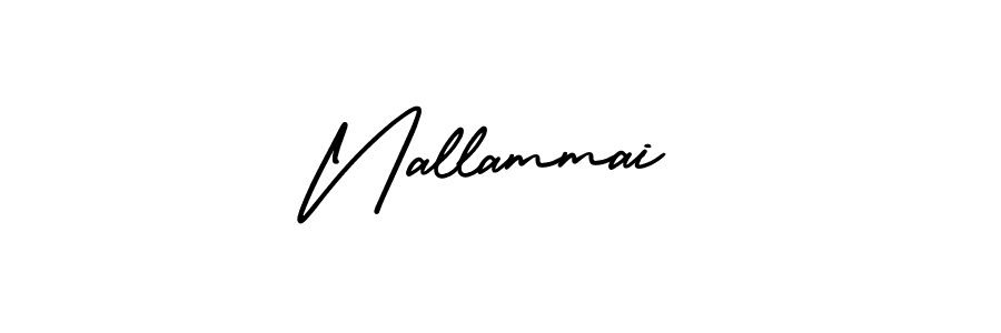 Create a beautiful signature design for name Nallammai. With this signature (AmerikaSignatureDemo-Regular) fonts, you can make a handwritten signature for free. Nallammai signature style 3 images and pictures png