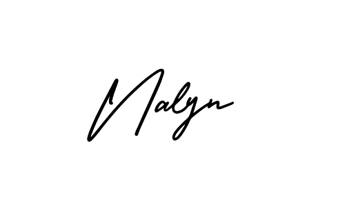 This is the best signature style for the Nalyn name. Also you like these signature font (AmerikaSignatureDemo-Regular). Mix name signature. Nalyn signature style 3 images and pictures png